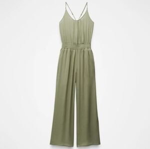 2 Fernie Wide Elegant Olive Green Leg Jumpsuit